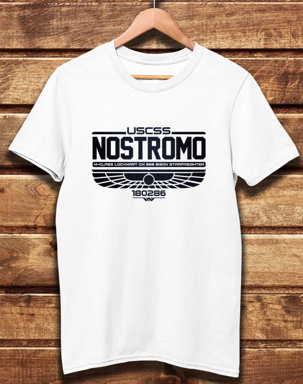 White - DELUXE USCSS Nostromo Organic Cotton T-Shirt