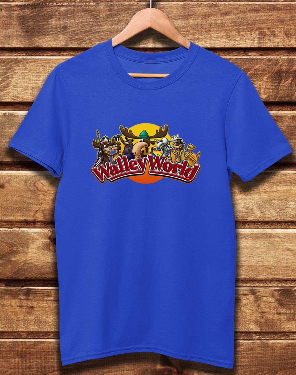 Bright Blue - DELUXE Walley World Organic Cotton T-Shirt