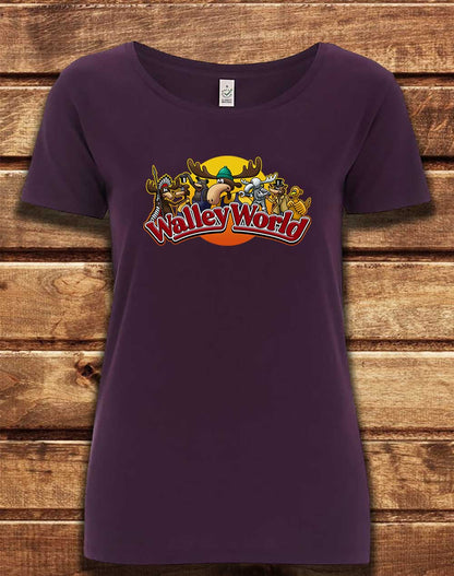 Eggplant - DELUXE Walley World Organic Scoop Neck T-Shirt