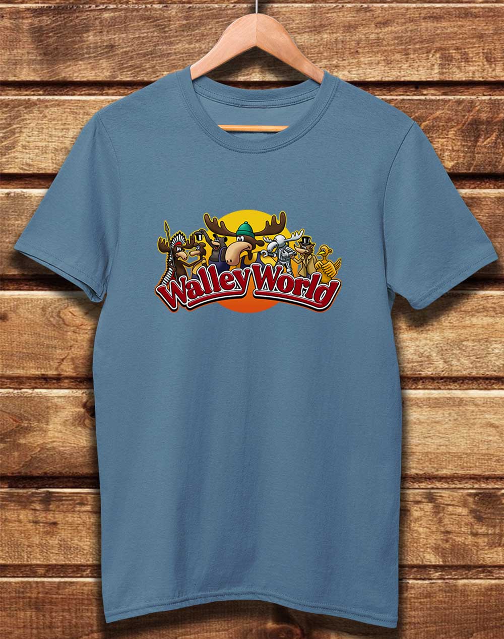 Faded Denim - DELUXE Walley World Organic Cotton T-Shirt