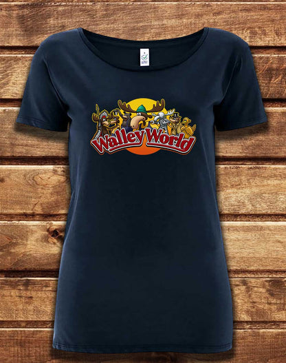 Navy - DELUXE Walley World Organic Scoop Neck T-Shirt