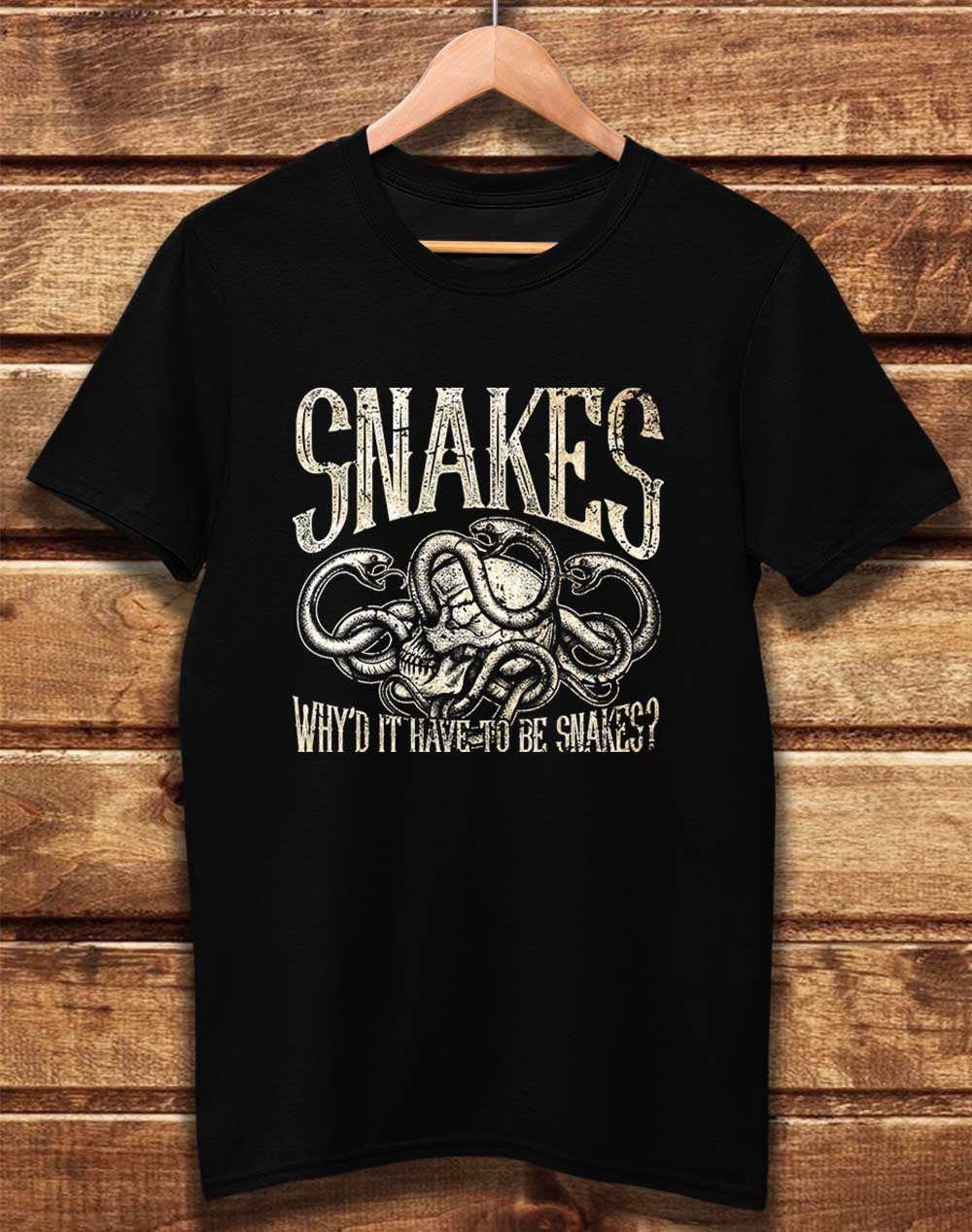 Black - DELUXE Why'd it Have to be Snakes Organic Cotton T-Shirt