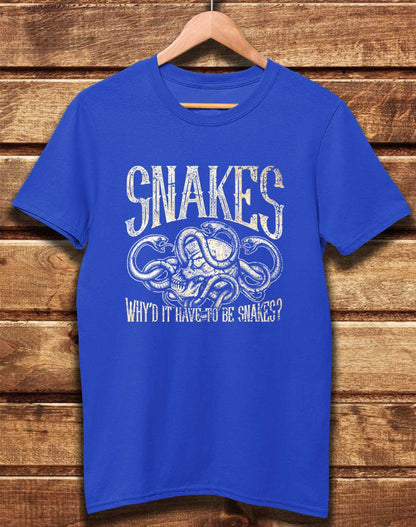 Bright Blue - DELUXE Why'd it Have to be Snakes Organic Cotton T-Shirt
