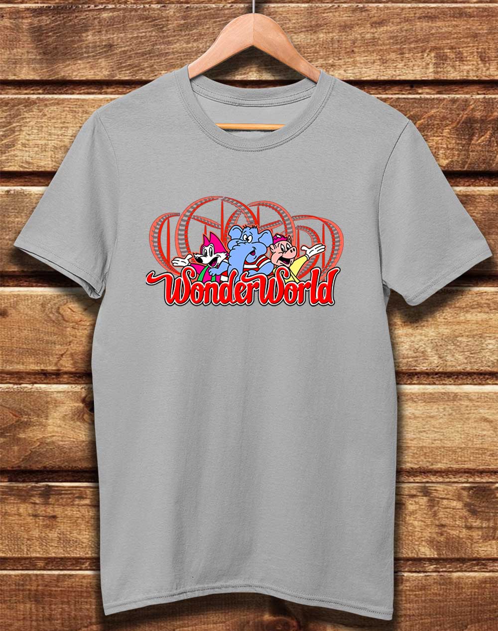 Light Grey - DELUXE WonderWorld Organic Cotton T-Shirt