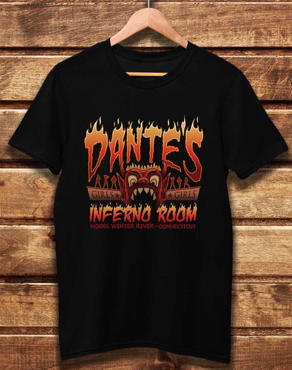 Black - Dante's Inferno Room Organic Cotton T-Shirt