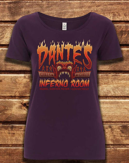 Eggplant - Dante's Inferno Room Organic Scoop Neck T-Shirt