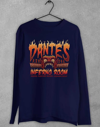 Navy - Dante's Inferno Room Long Sleeve T-Shirt