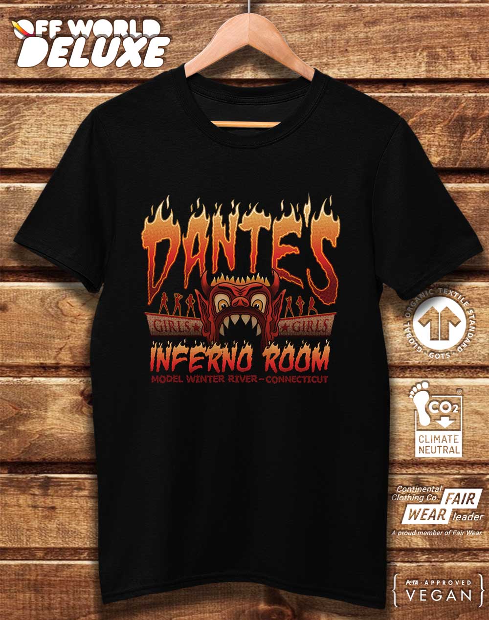 DELUXE Dante's Inferno Room Organic Cotton T-Shirt