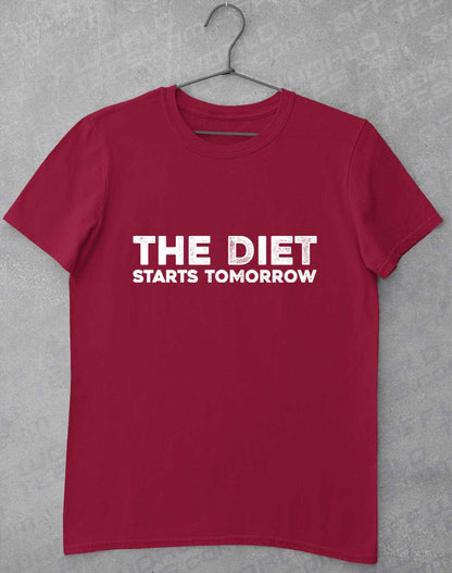 Cardinal Red - Diet Starts Tomorrow T-Shirt