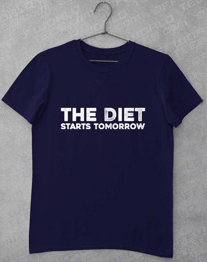 Navy - Diet Starts Tomorrow T-Shirt