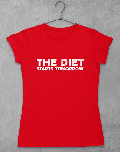 Red - Diet Starts Tomorrow Women's T-Shirt
