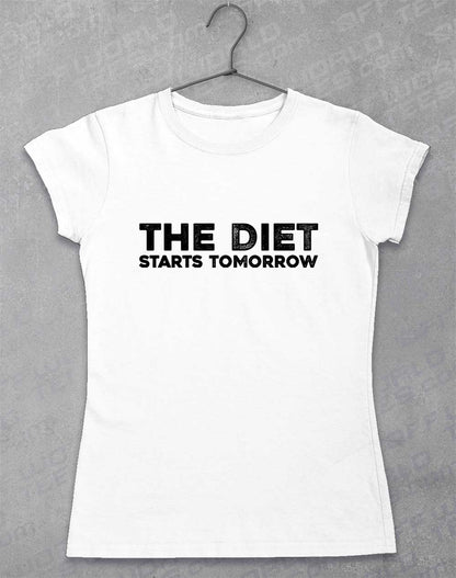 White - Diet Starts Tomorrow Women's T-Shirt