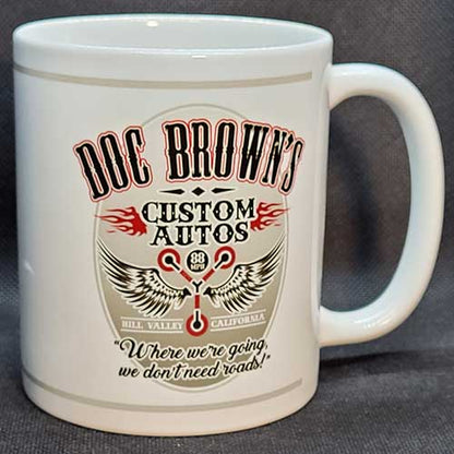 Doc Brown's Custom Autos Mug