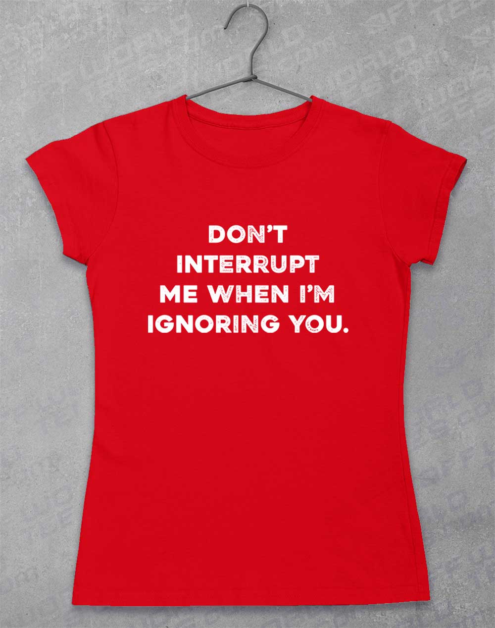 Red - Don't Interrupt Me Women's T-Shirt