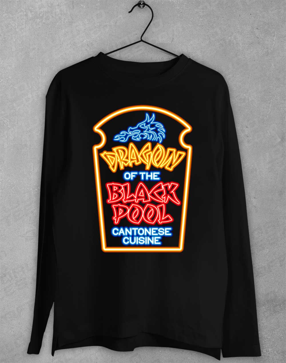Black - Dragon of the Black Pool Long Sleeve T-Shirt