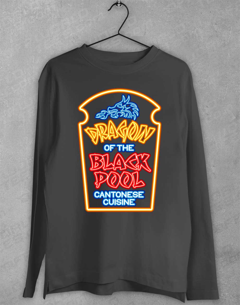 Charcoal - Dragon of the Black Pool Long Sleeve T-Shirt