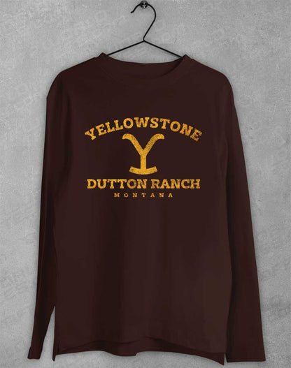 Dark Chocolate - Dutton Ranch Montana Long Sleeve T-Shirt