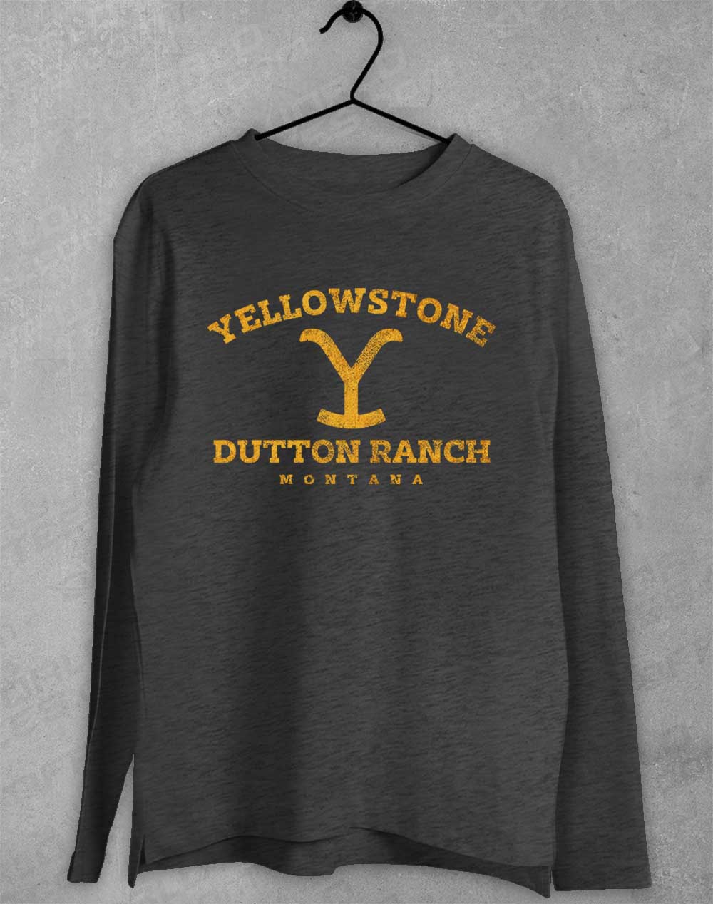 Dark Heather - Dutton Ranch Montana Long Sleeve T-Shirt