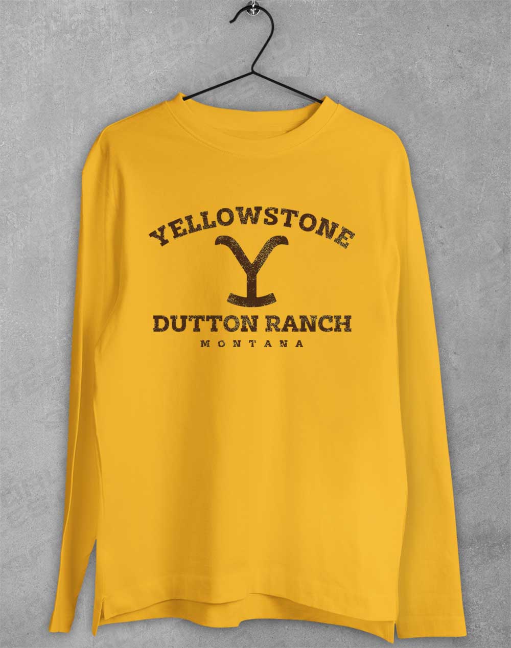 Gold - Dutton Ranch Montana Long Sleeve T-Shirt