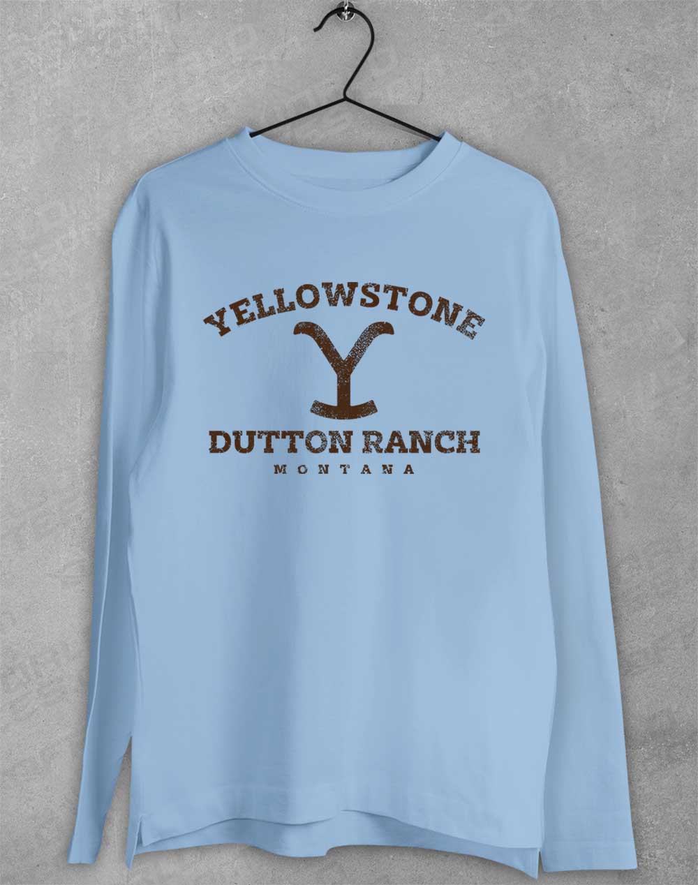 Light Blue - Dutton Ranch Montana Long Sleeve T-Shirt