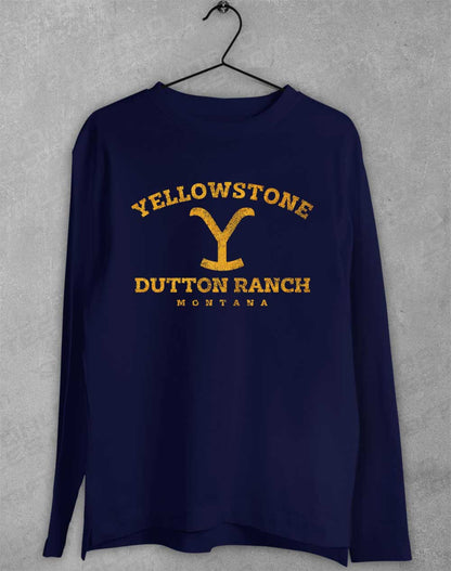 Navy - Dutton Ranch Montana Long Sleeve T-Shirt
