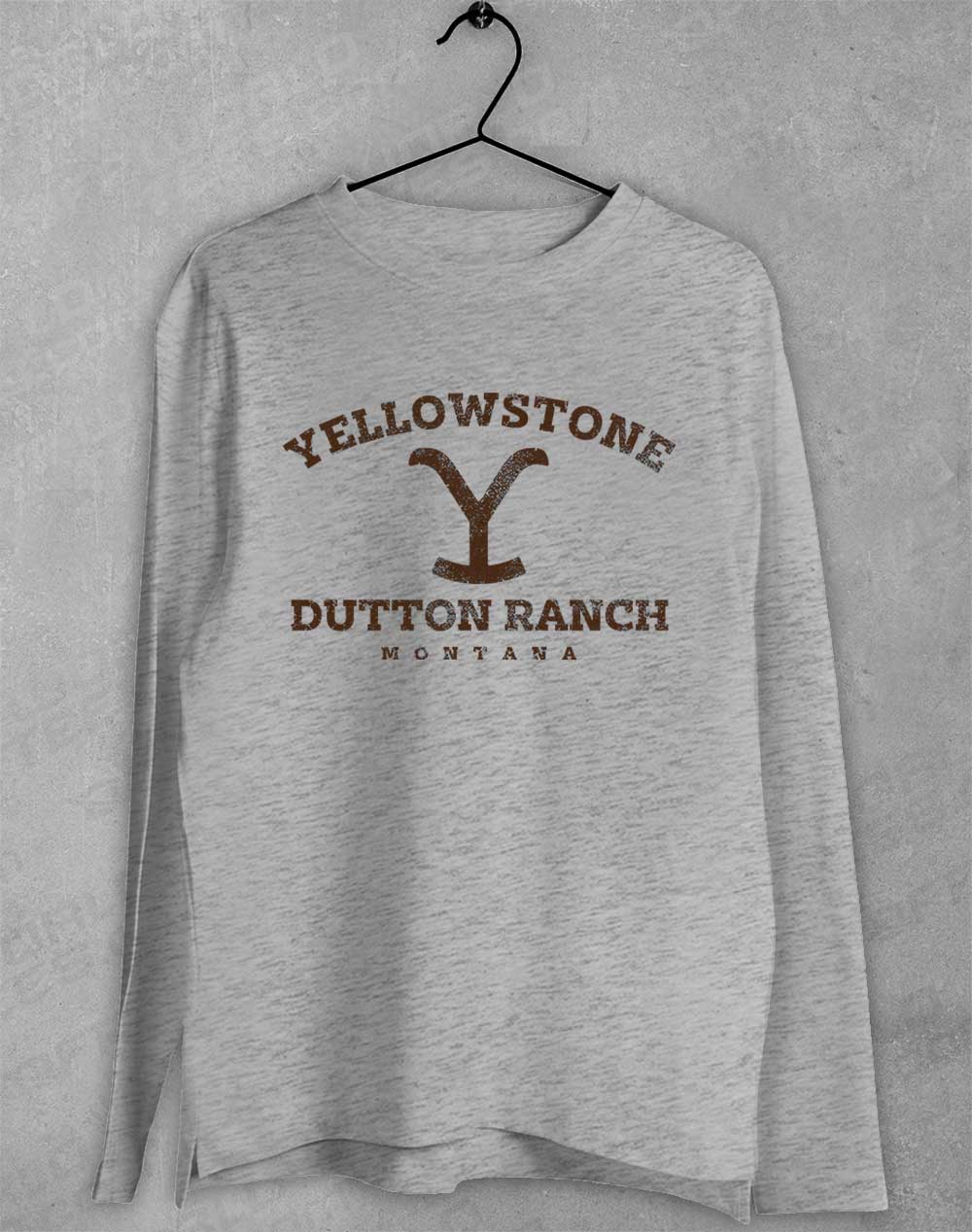 Sport Grey - Dutton Ranch Montana Long Sleeve T-Shirt