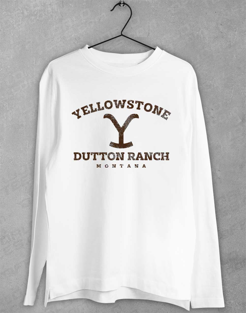 White - Dutton Ranch Montana Long Sleeve T-Shirt