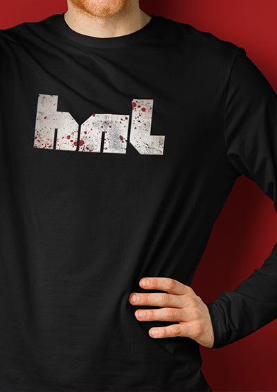 HNL Distressed Bloody Logo Long Sleeve T-Shirt