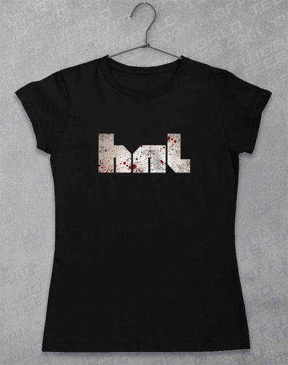 Black - HNL Distressed Bloddy Logo Women's T-Shirt