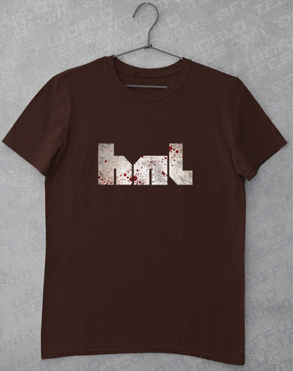 Dark Chocolate - HNL Distressed Bloddy Logo T-Shirt