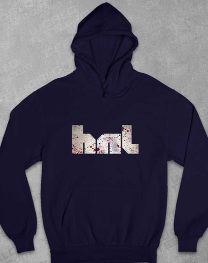 Oxford Navy - HNL Distressed Bloddy Logo Hoodie
