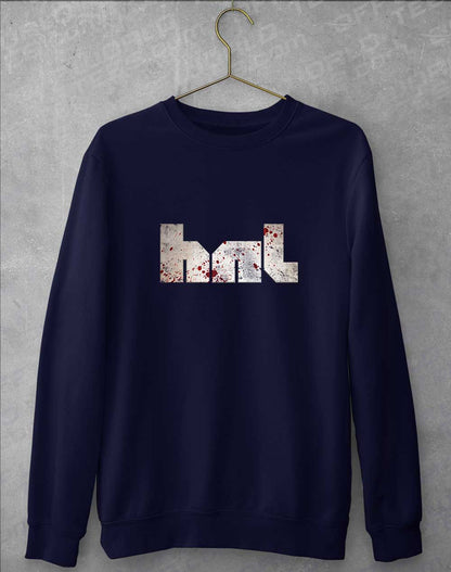 Oxford Navy - HNL Distressed Bloddy Logo Sweatshirt