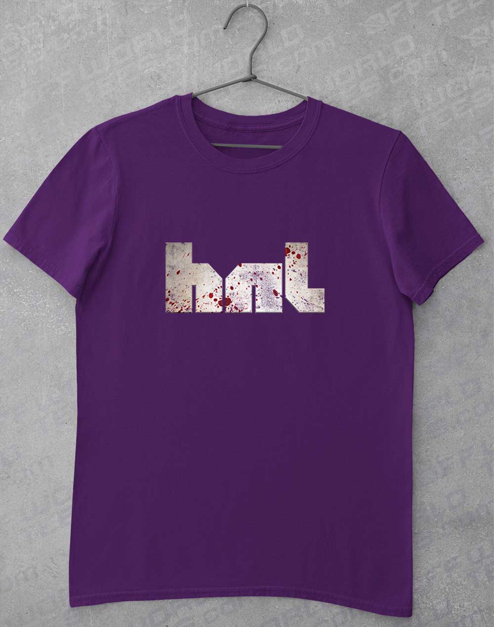 Purple - HNL Distressed Bloddy Logo T-Shirt