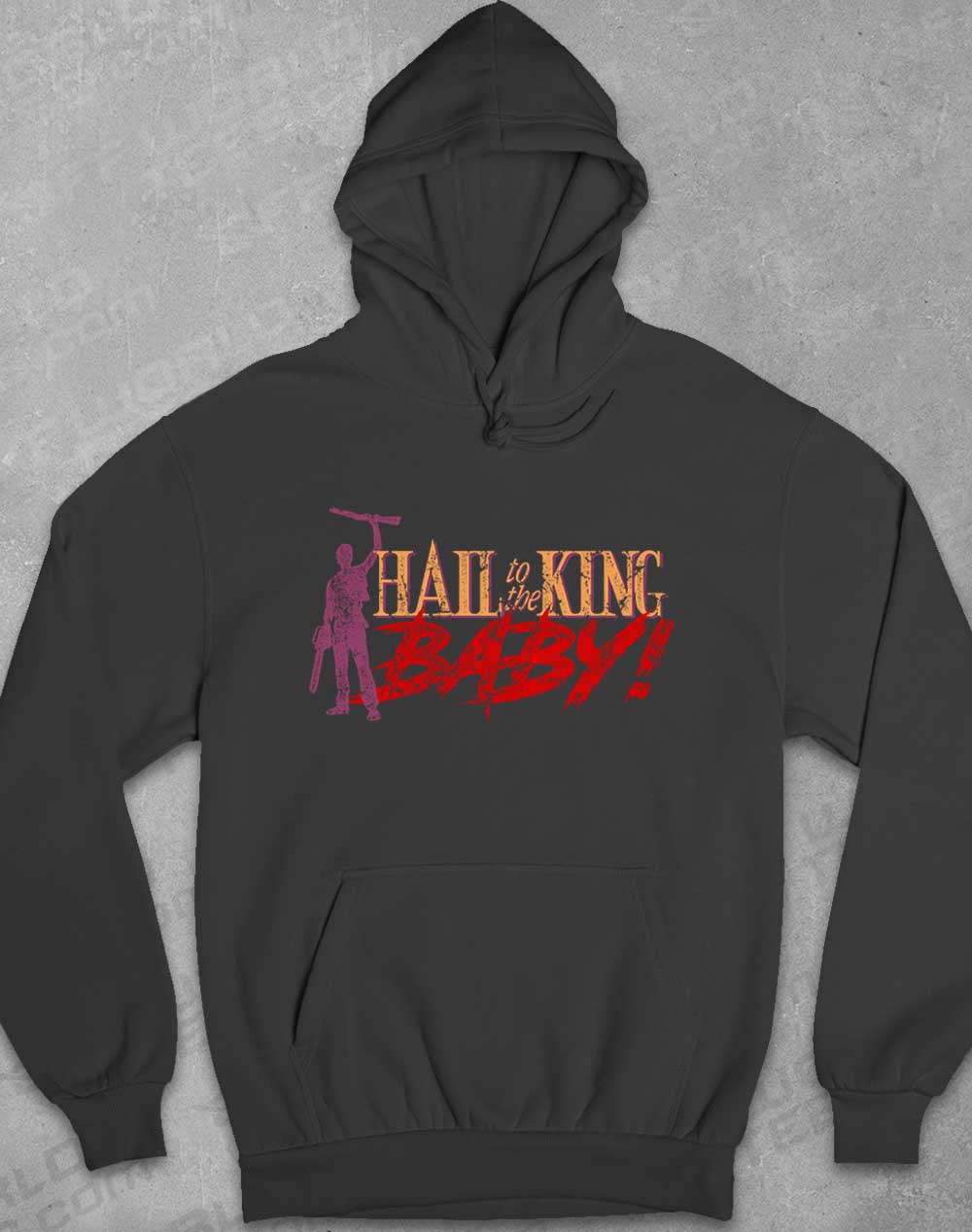 Charcoal - Hail to the King Baby Hoodie
