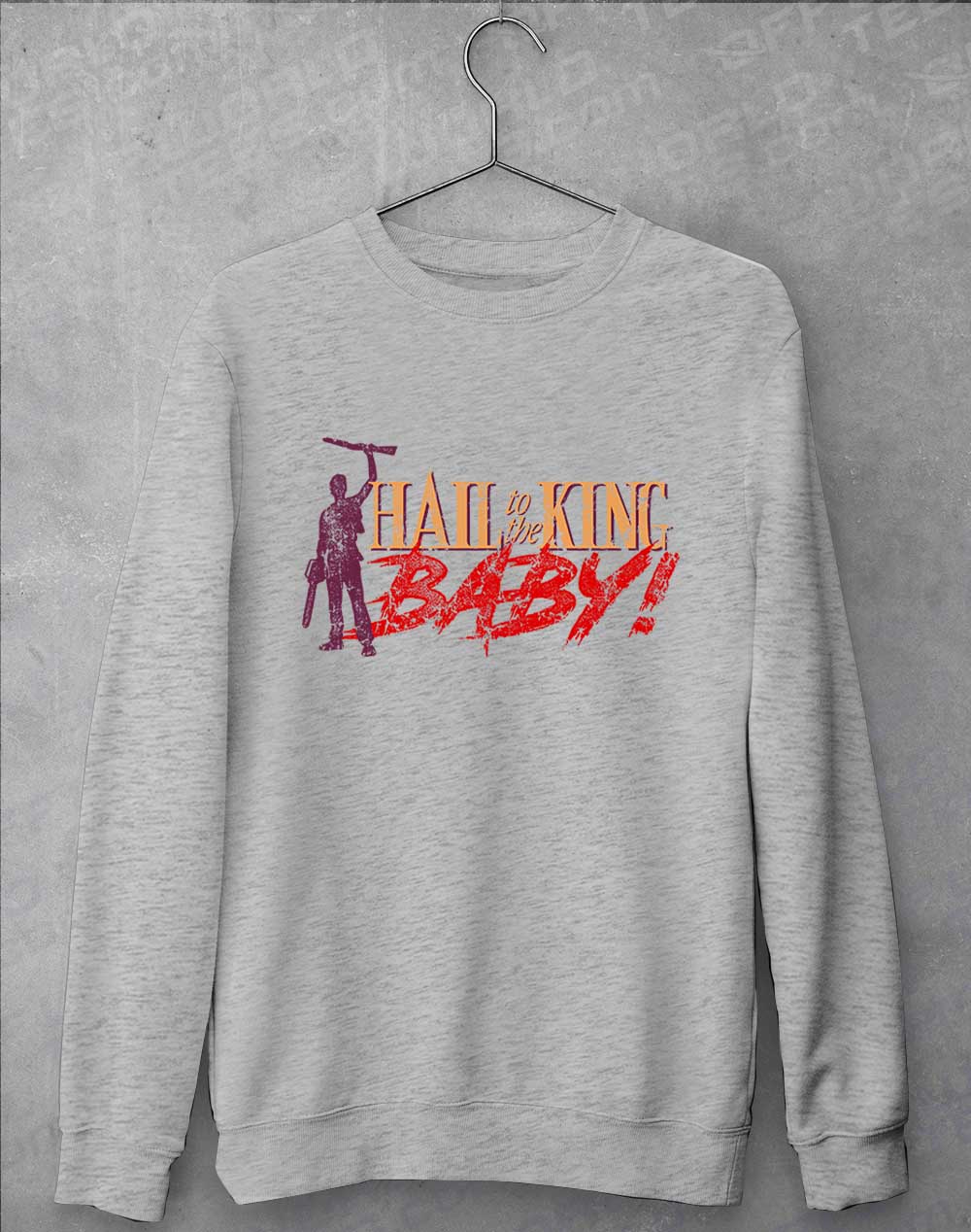 Heather Grey - Hail to the King Baby Sweatshirt