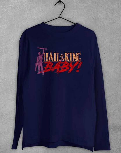 Navy - Hail to the King Baby Long Sleeve T-Shirt
