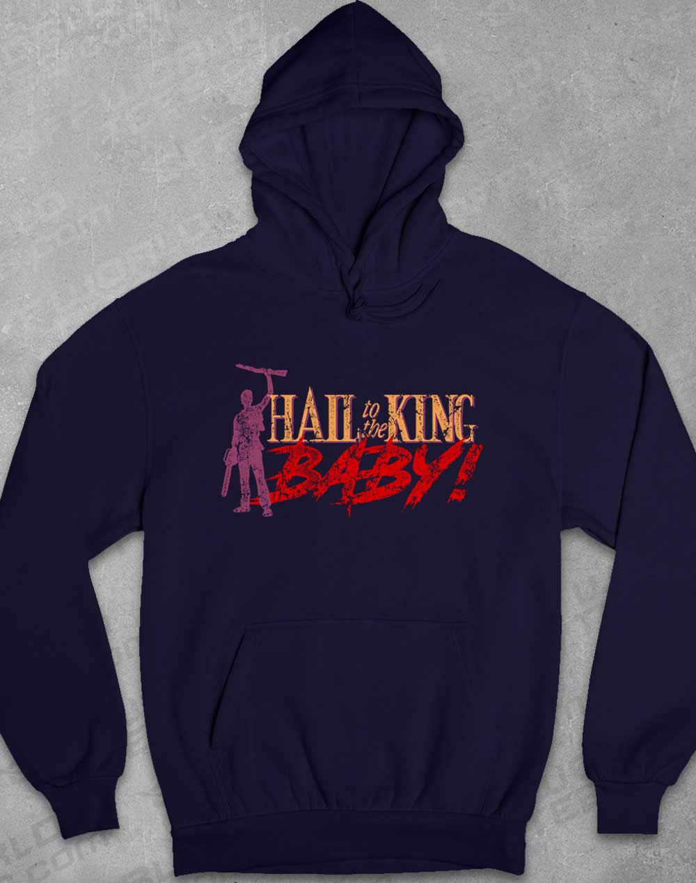 Oxford Navy - Hail to the King Baby Hoodie