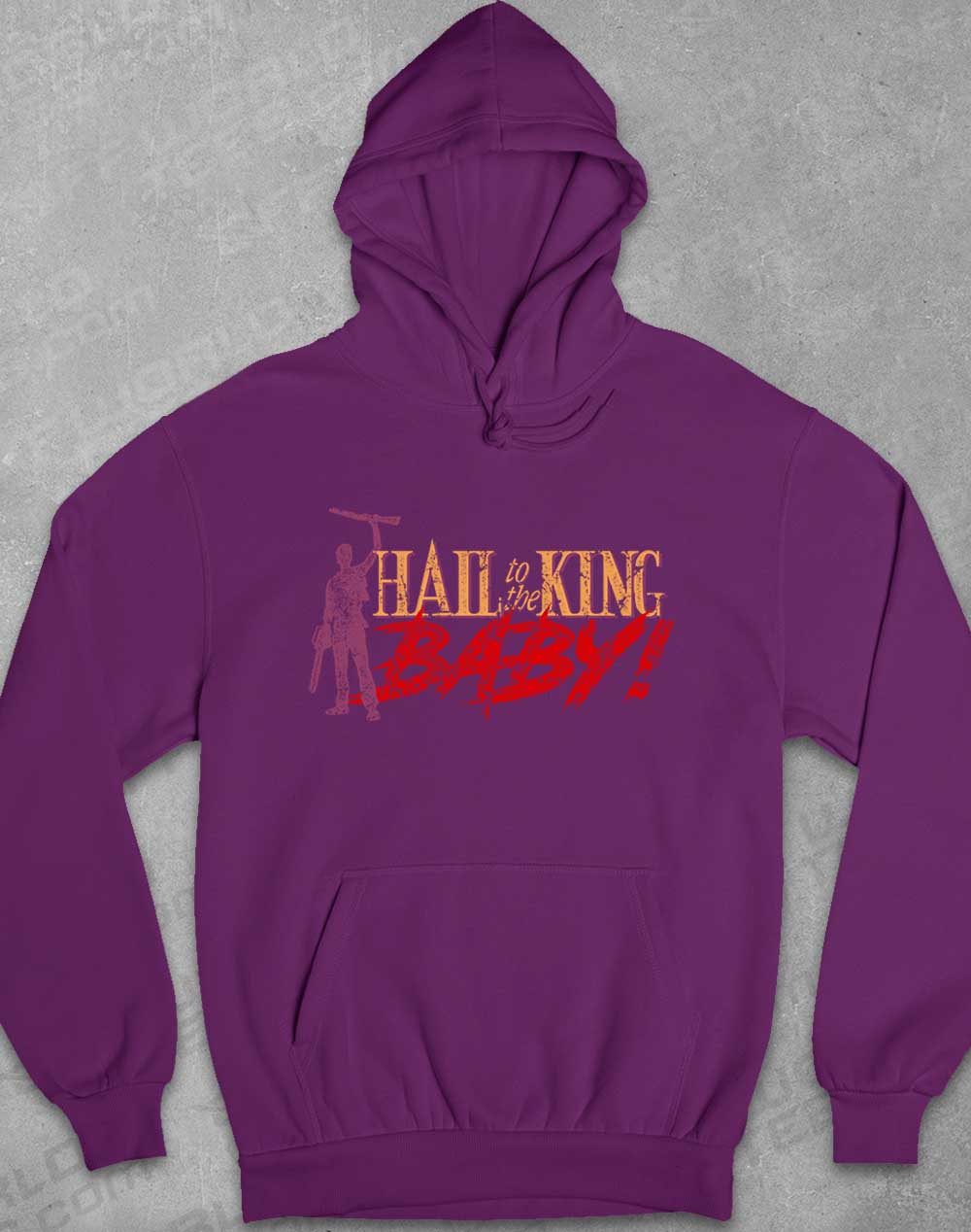 Plum - Hail to the King Baby Hoodie