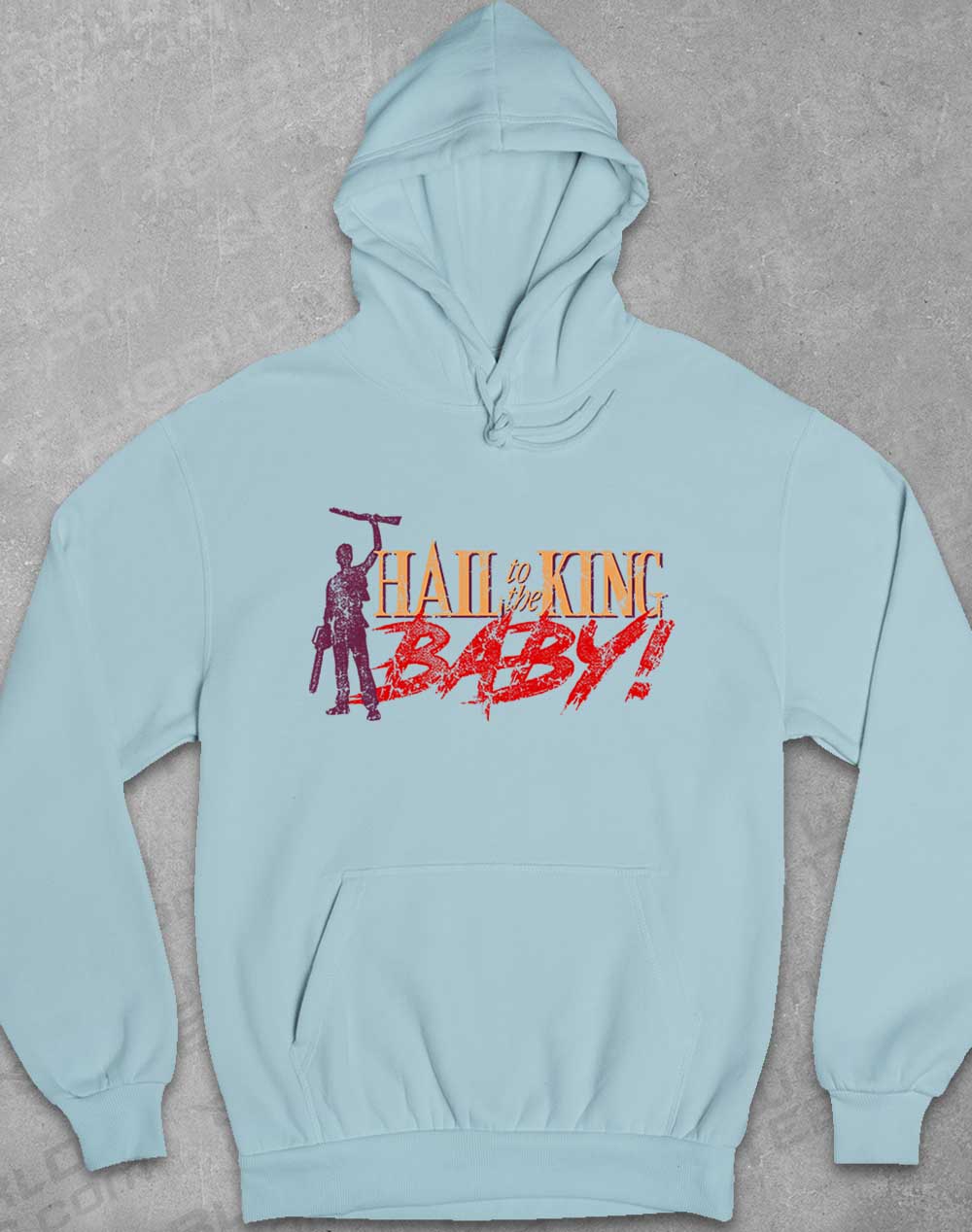 Sky Blue - Hail to the King Baby Hoodie