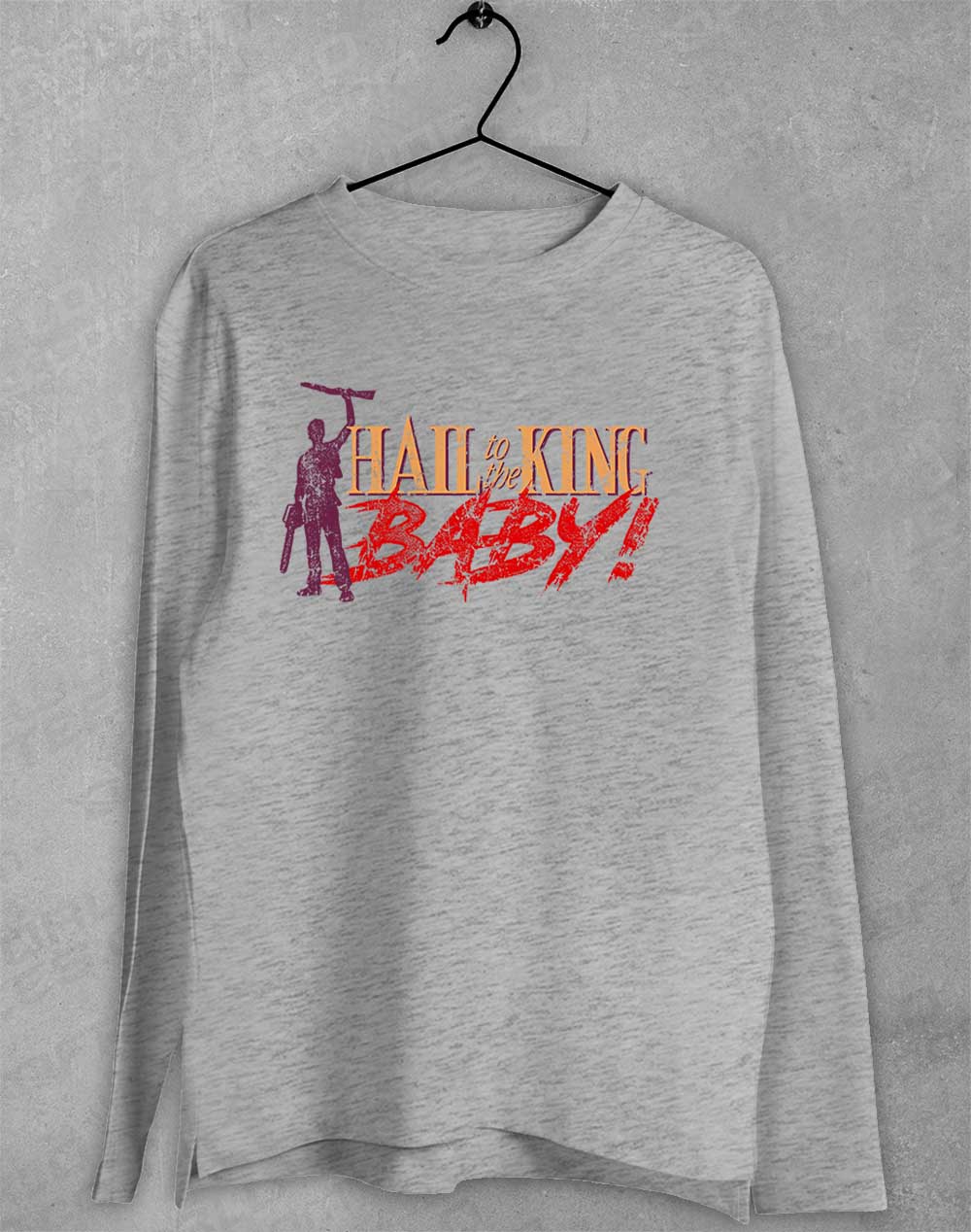 Sport Grey - Hail to the King Baby Long Sleeve T-Shirt