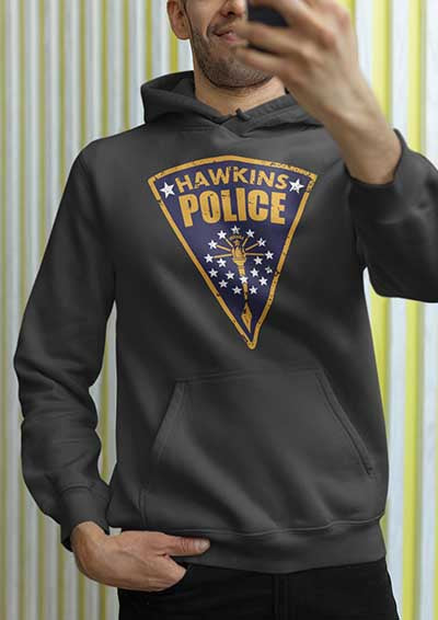 Hawkins Police Shield Logo Hoodie