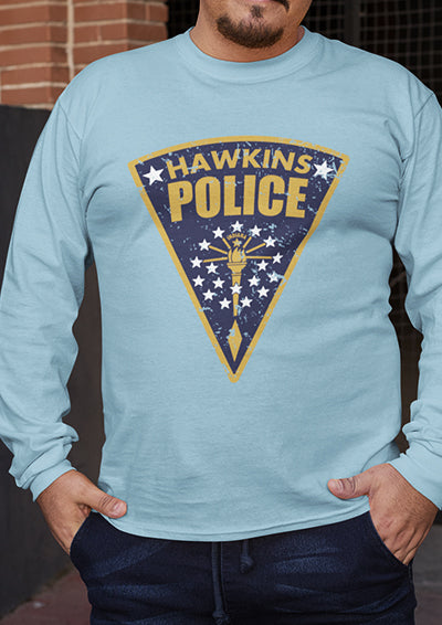 Hawkins Police Shield Logo Long Sleeve T-Shirt