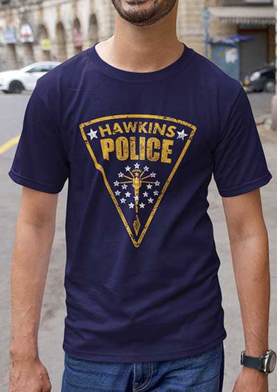Hawkins Police Shield Logo T-Shirt