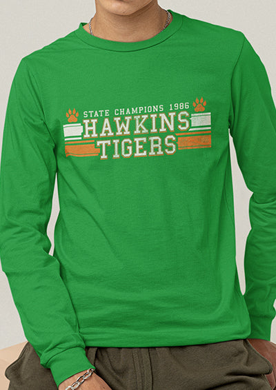 Hawkins Tigers State Champs 1986 Long Sleeve T-Shirt