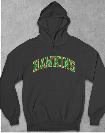 Charcoal - Hawkins High Arched Logo Hoodie