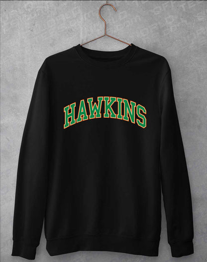 Jet Black - Hawkins High Arched Logo Sweatshirt