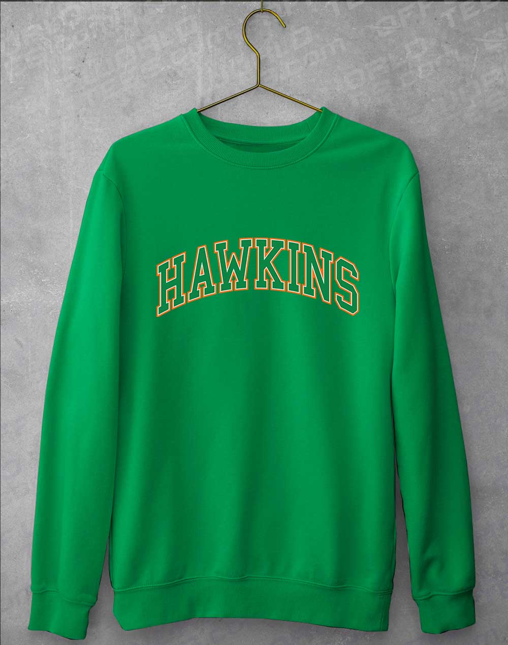 Kelly Green - Hawkins High Arched Logo Sweatshirt