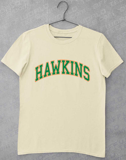 Natural - Hawkins High Arched Logo T-Shirt
