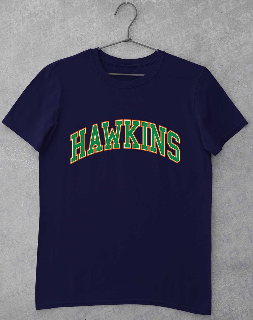 Navy - Hawkins High Arched Logo T-Shirt