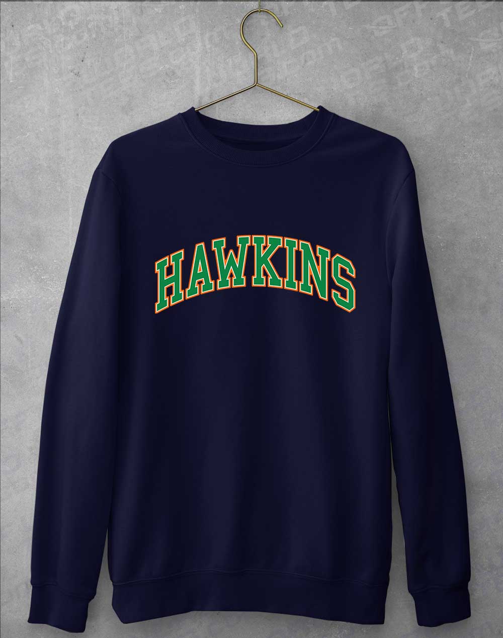 Hawkins High Arched Logo Sweatshirt